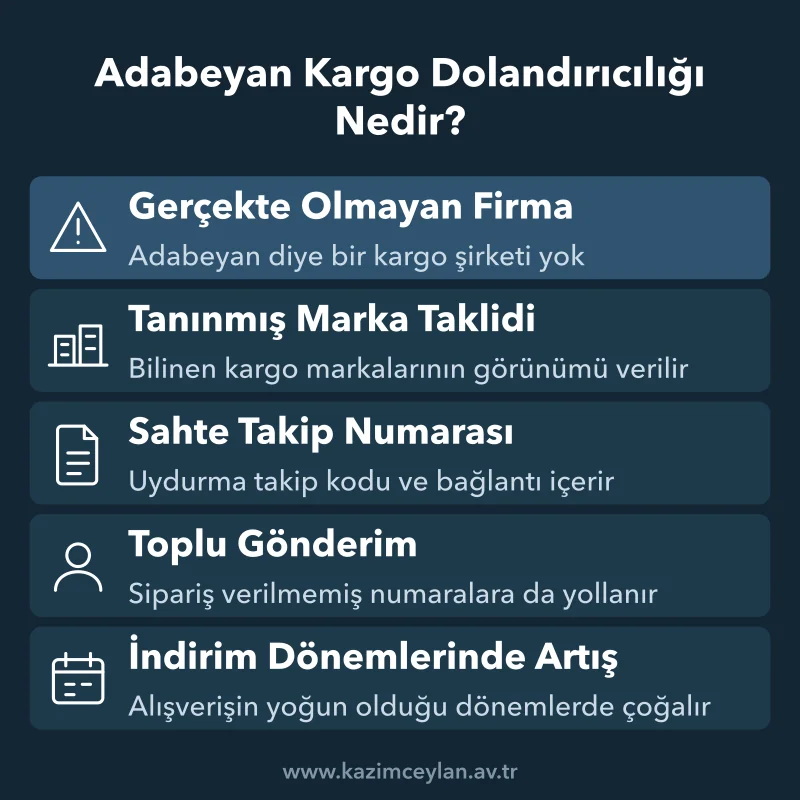 Adabeyan Kargo Dolandırıcılığı Nedir Sahte gönderici adıyla gelen kargo mesajını ayırt eden beş temel işaret
