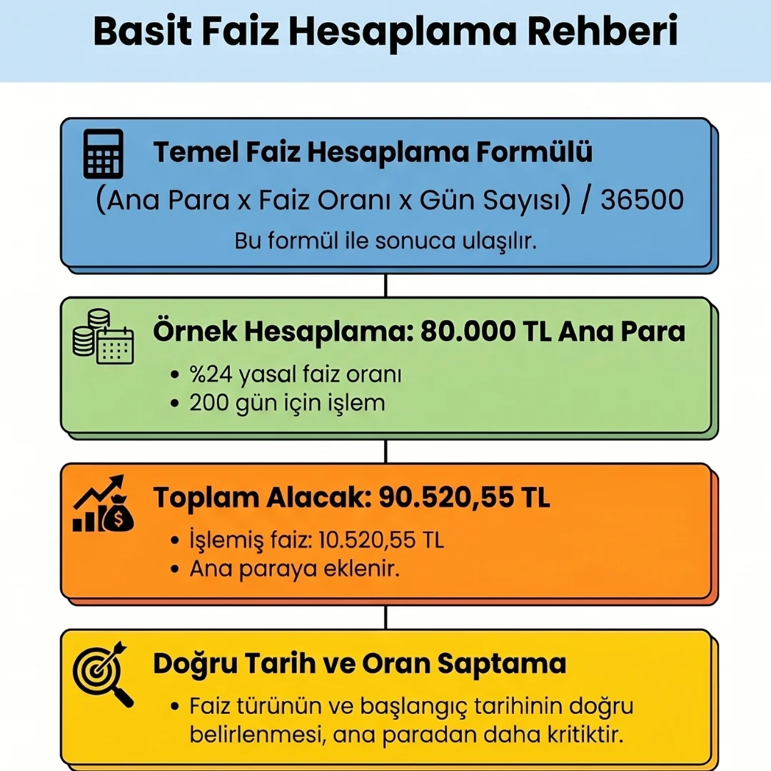 Basit Faiz Formülü ile Örnek Hesaplama