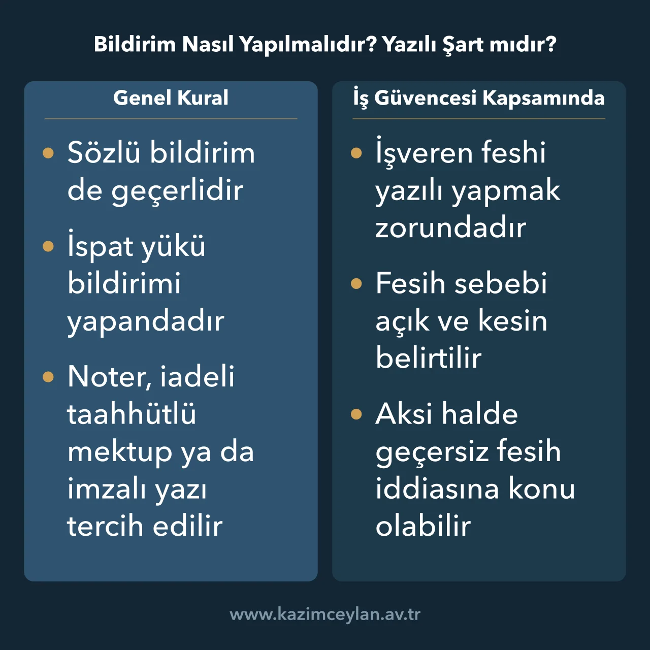Bildirim Nasıl Yapılmalıdır Yazılı Şart mıdır İhbar bildiriminde genel şekil kuralı ile iş güvencesi kapsamındaki yazılılık şartı