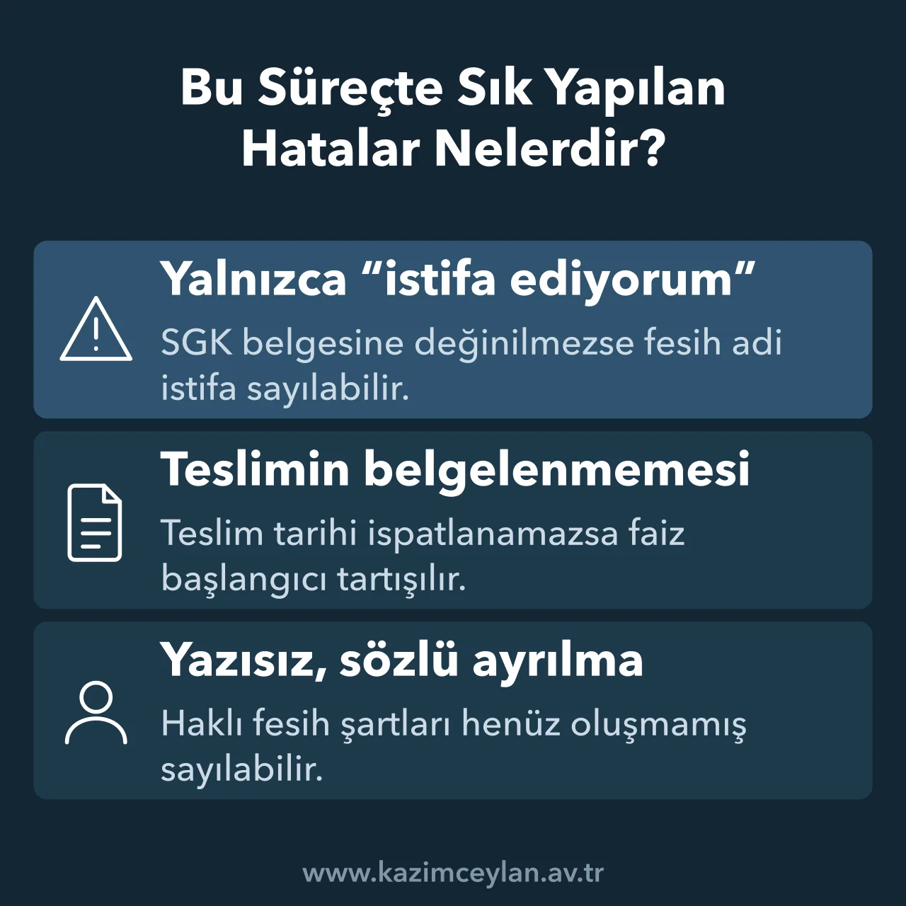 Emeklilik sebebiyle ayrılırken kıdem tazminatını riske atan üç yaygın hatayı gösteren şema