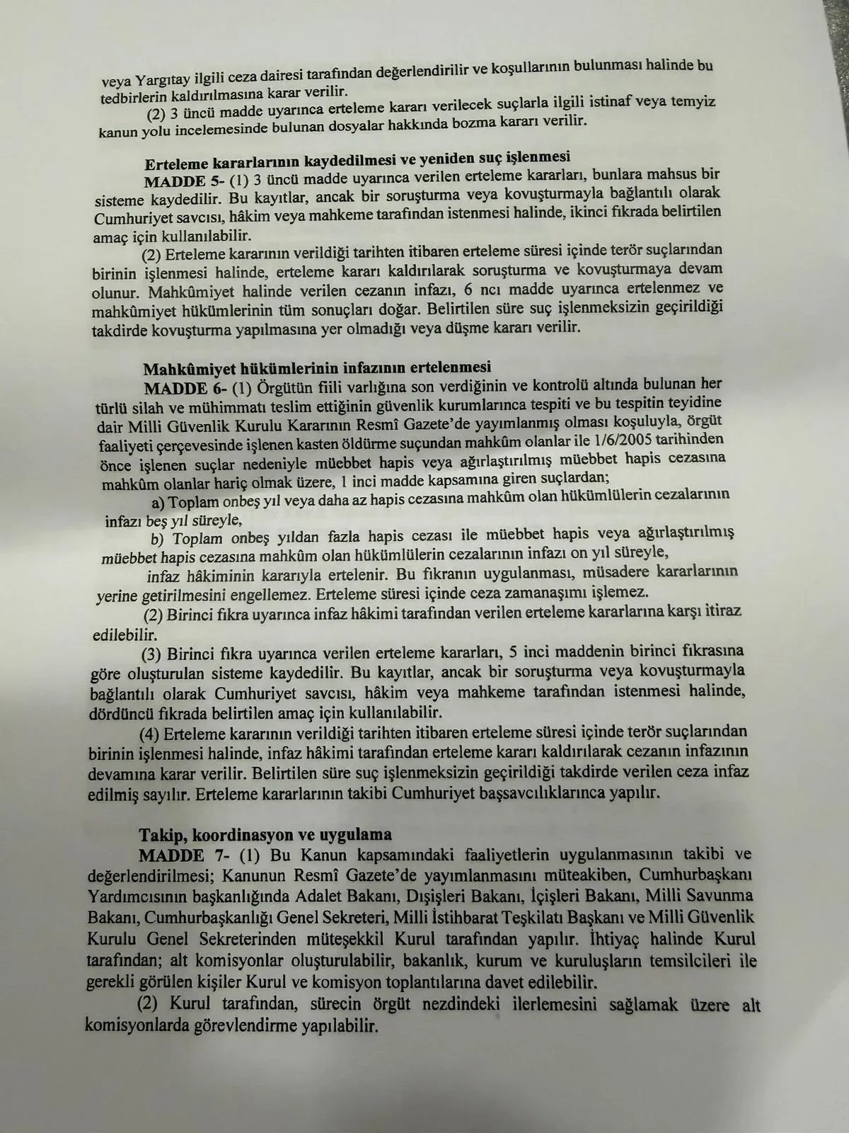 Çerçeve Yasa Kanun Teklifi Metni Madde 4 7 Çerçeve Yasa Kanun Teklifi Metni Madde 4 7