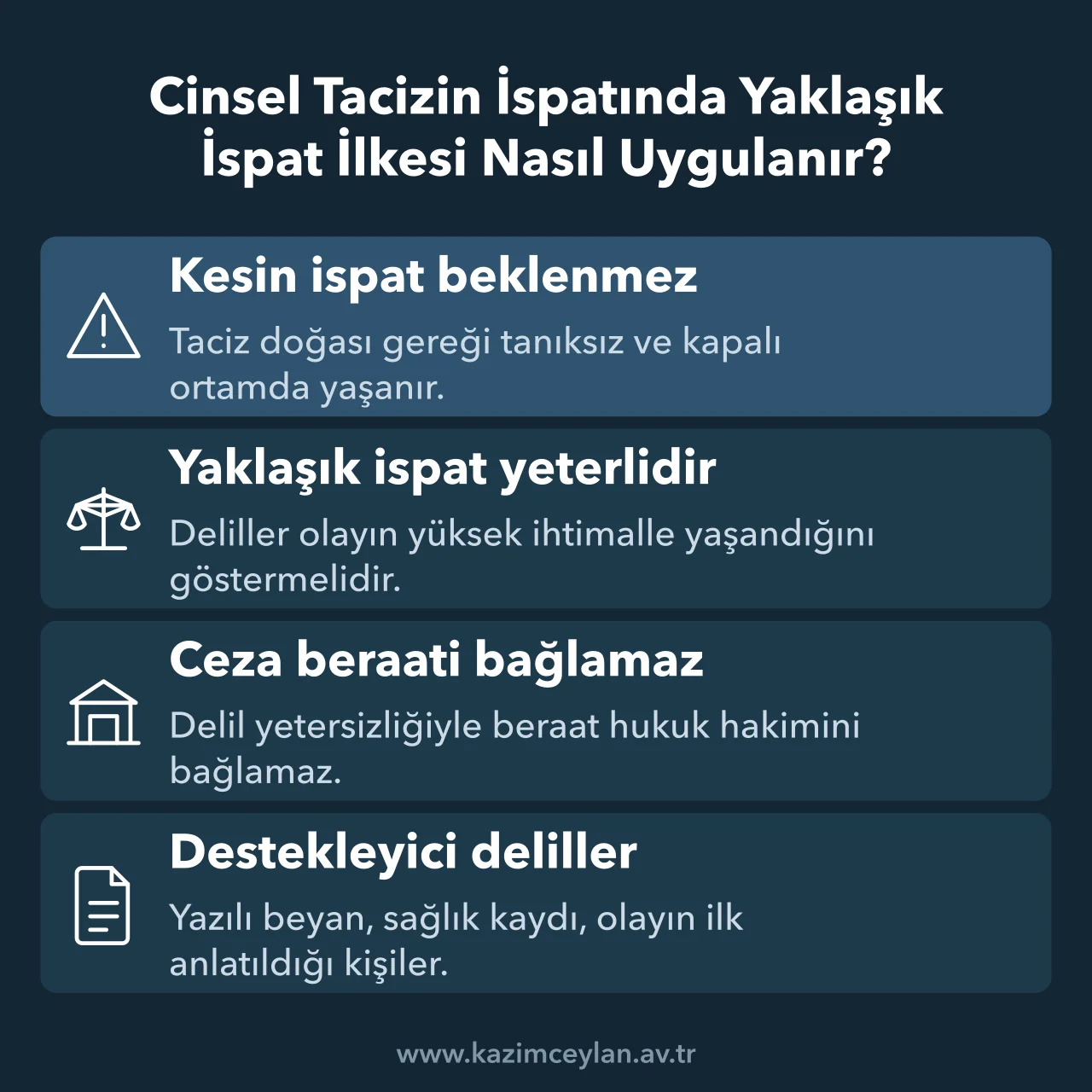 Cinsel Tacizin İspatında Yaklaşık İspat İlkesi Nasıl Uygulanır İşyerinde cinsel tacizde mağdur lehine uygulanan ispat kurallarını ve delilleri gösterir