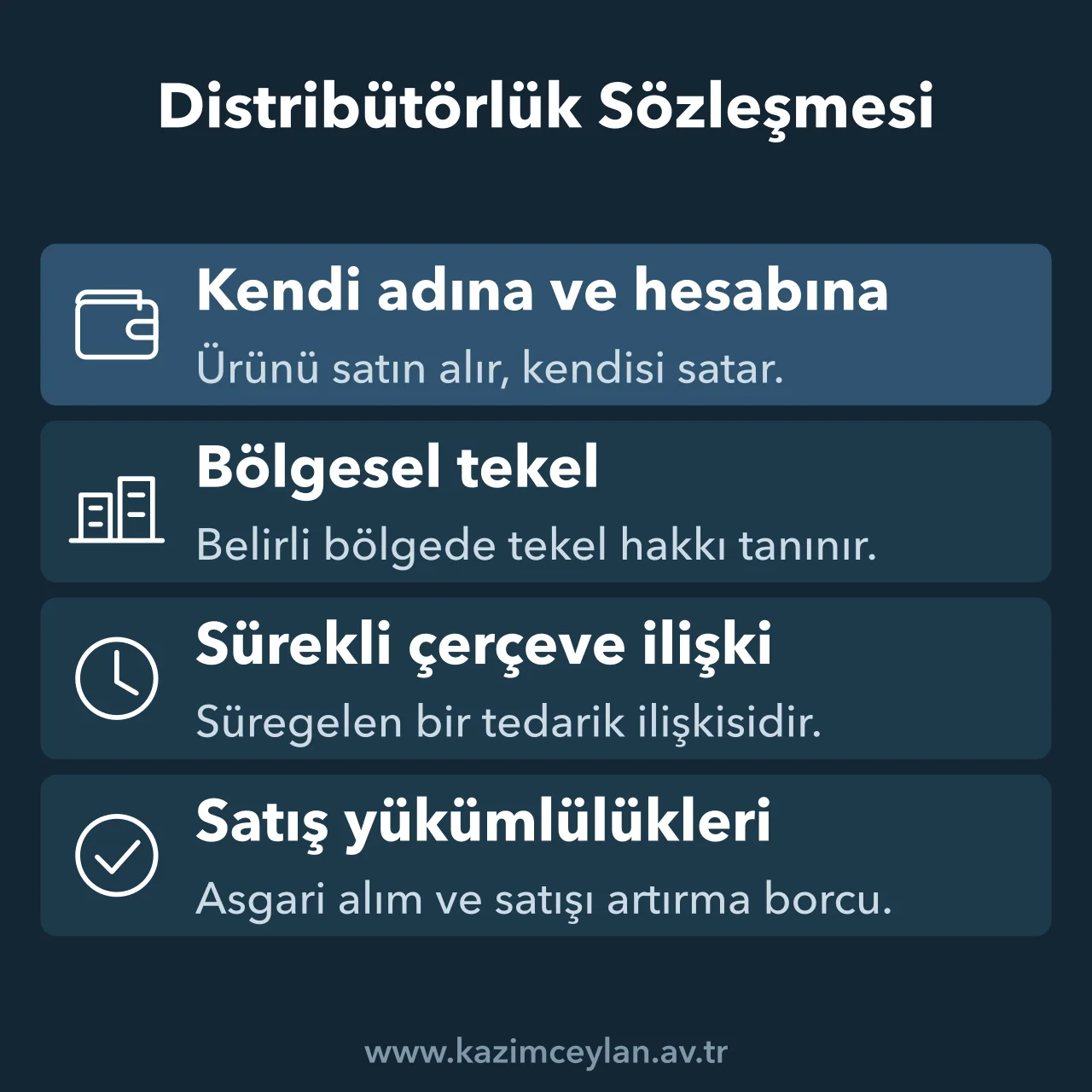 Distribütörlük sözleşmesini acentelikten ve sıradan satıştan ayıran dört unsur