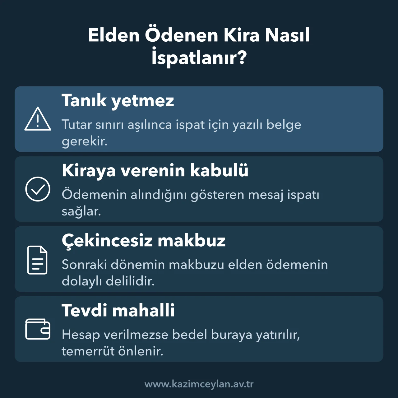 Elden Ödenen Kira Nasıl İspatlanır Makbuz alınmadan ödenen kiranın kiracı tarafından hangi yollarla kanıtlanabileceği