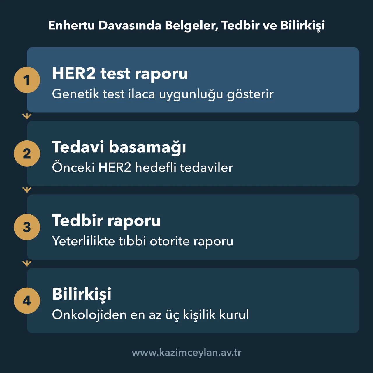 Enhertu Davasında Belgeler, Tedbir ve Bilirkişi Enhertu davasında hazırlanacak belgelerden bilirkişi kuruluna uzanan akış