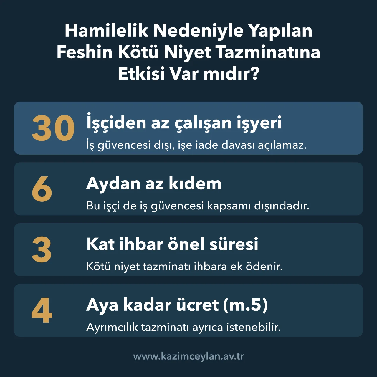 İş güvencesi eşikleri, kötü niyet tazminatı katsayısı ve ayrımcılık tazminatı