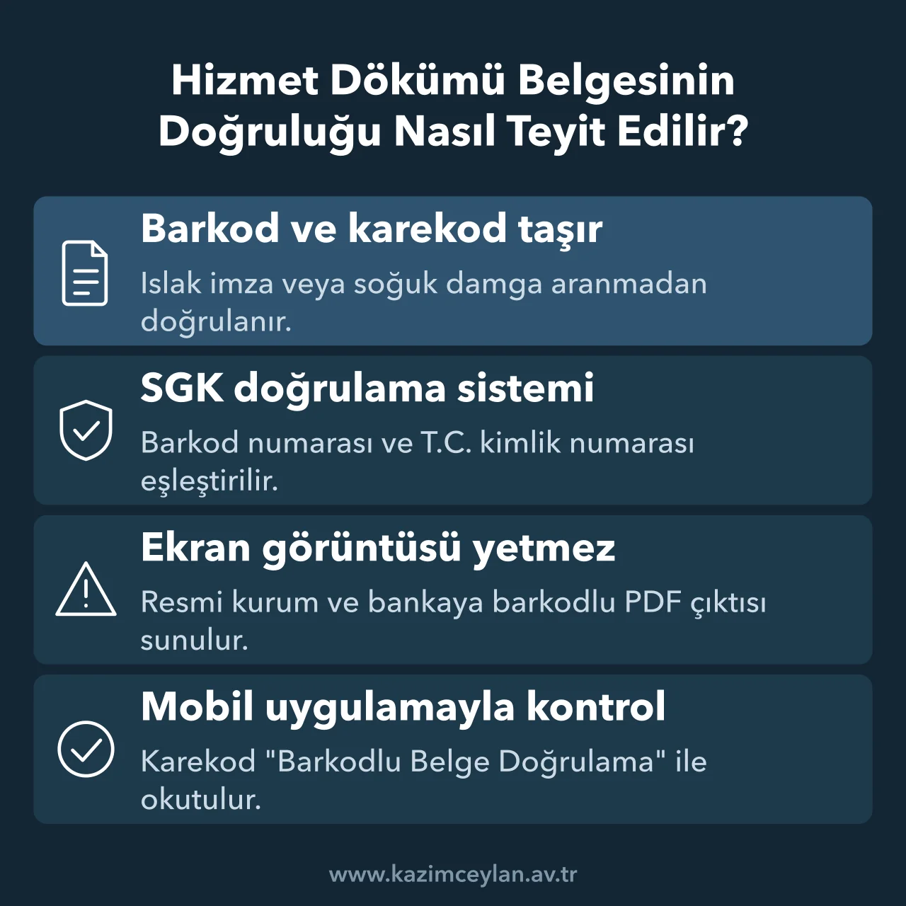 Barkodlu hizmet dökümünün SGK sistemi ve mobil uygulamayla doğrulanmasını anlatan şema