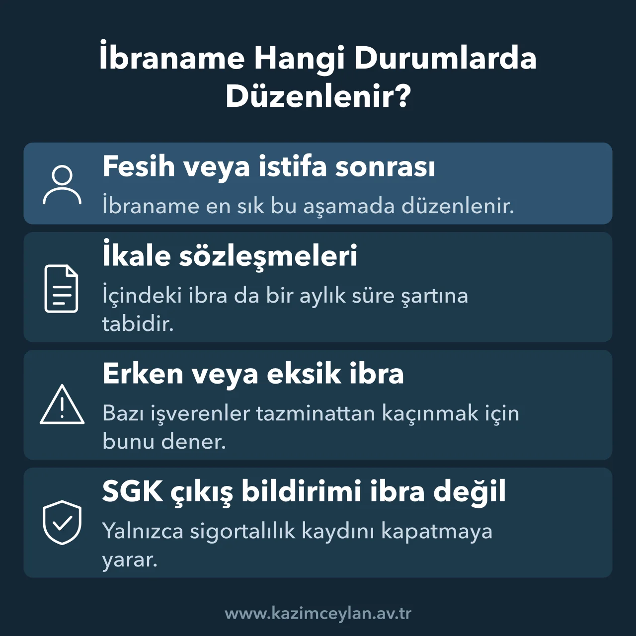 İbraname Hangi Durumlarda Düzenlenir İbranamenin düzenlendiği tipik durumlar ve ibra sayılmayan idari bildirimler