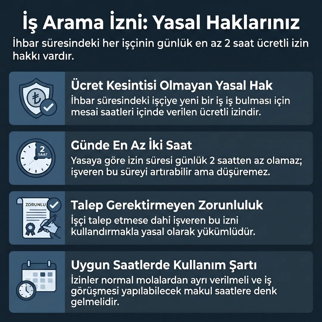 İş Arama İzni Hakkı Şartları İş Arama İzni Hakkı Şartları