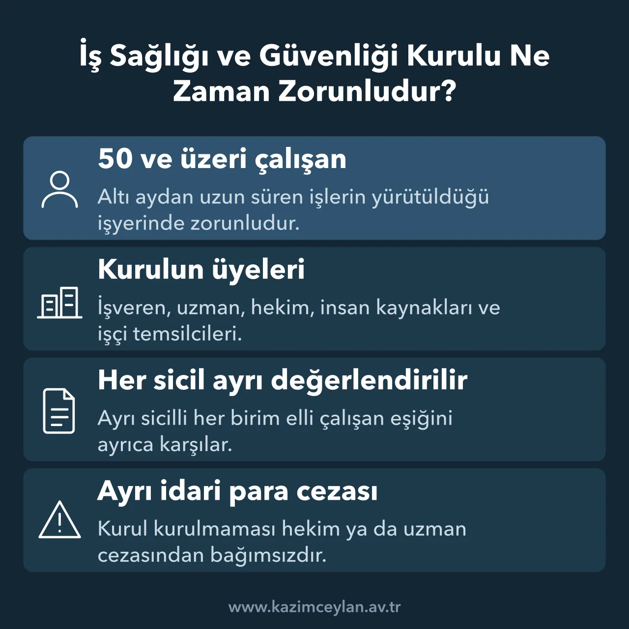 İş Sağlığı ve Güvenliği Kurulu Ne Zaman Zorunludur İSG kurulunun zorunlu olduğu işyerleri, kurulun üyeleri ve kurulmamasının yaptırımı