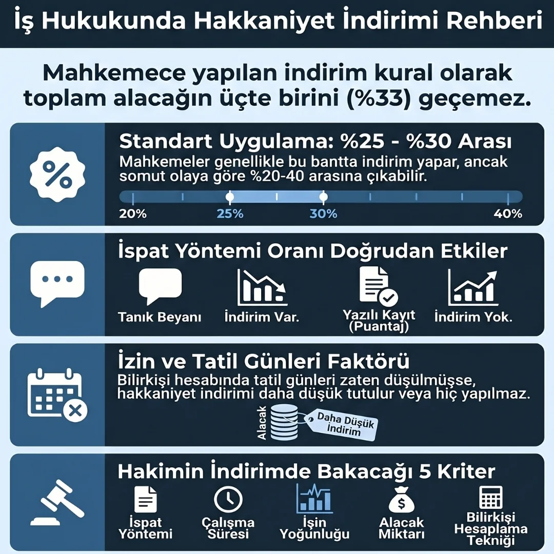 İşçilik Alacaklarında Hakkaniyet İndirimi Nasıl Belirlenir? İşçilik Alacaklarında Hakkaniyet İndirimi Nasıl Belirlenir?