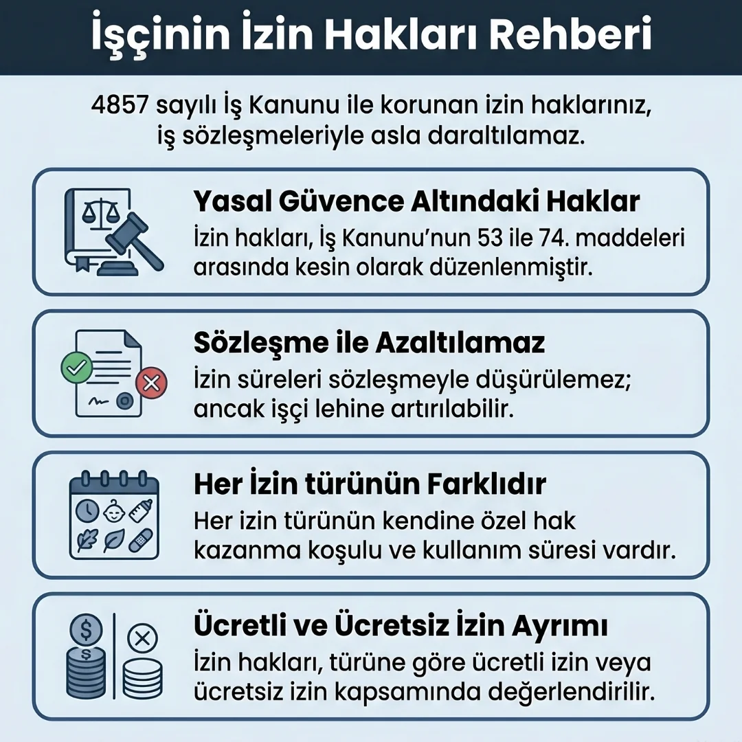İşçinin İzin Hakkı Kuralları İşçinin İzin Hakkı Kuralları