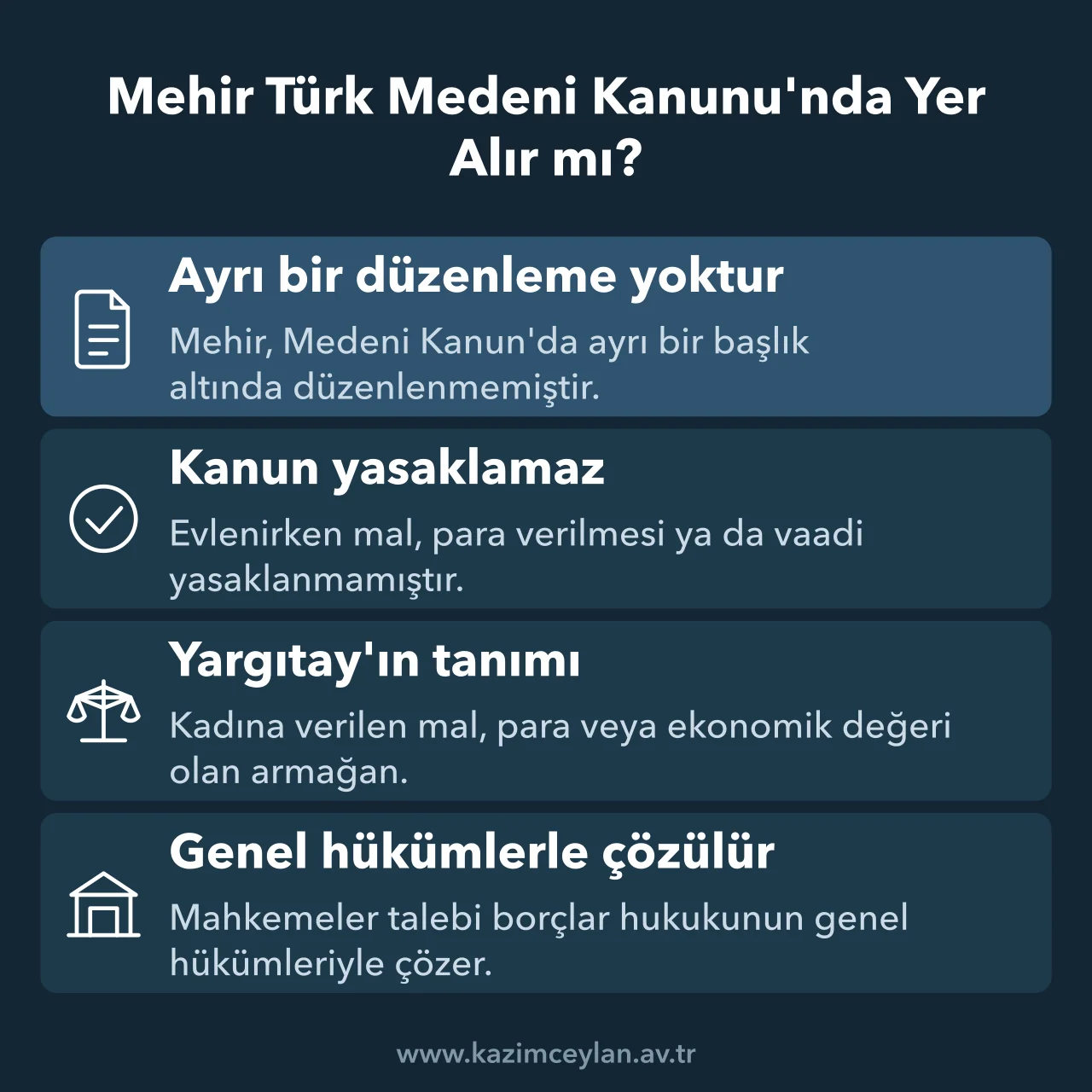 Mehrin kanundaki yeri, Yargıtay tanımı ve genel hükümlere tabi oluşunu özetleyen şema