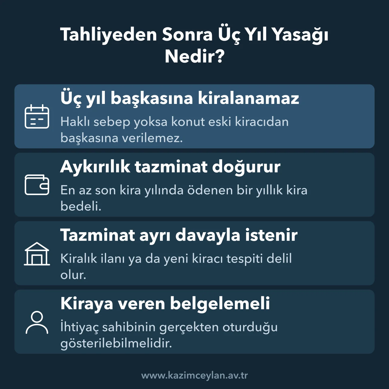 Tahliyeden Sonra Üç Yıl Yasağı Nedir Tahliye sonrası üç yıllık kiralama yasağını ve aykırılıkta ödenecek tazminatı özetler