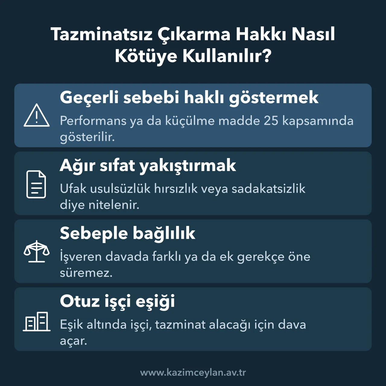 İşverenin tazminat ödememek için başvurduğu yöntemler ve bunlara karşı işleyen kurallar