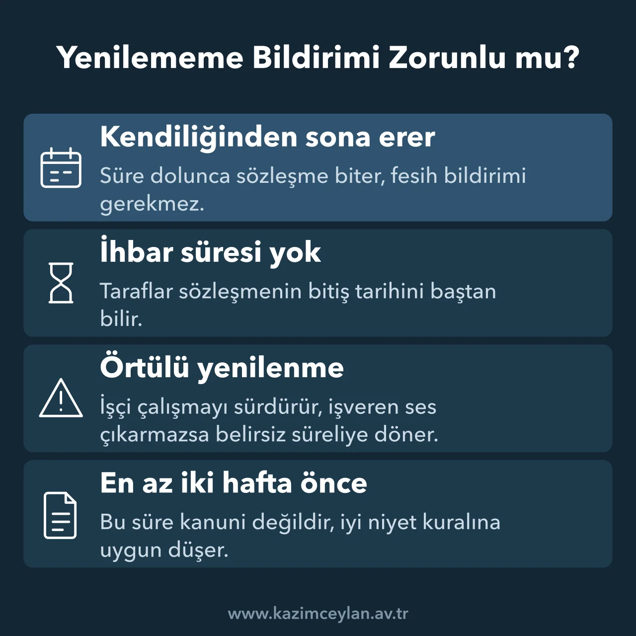 Yenilememe Bildirimi Zorunlu mu Belirli süreli iş sözleşmesinin süre sonunda bitişi ve bildirimin önlediği yenilenme